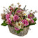 floral arrangement in a basket. Russia